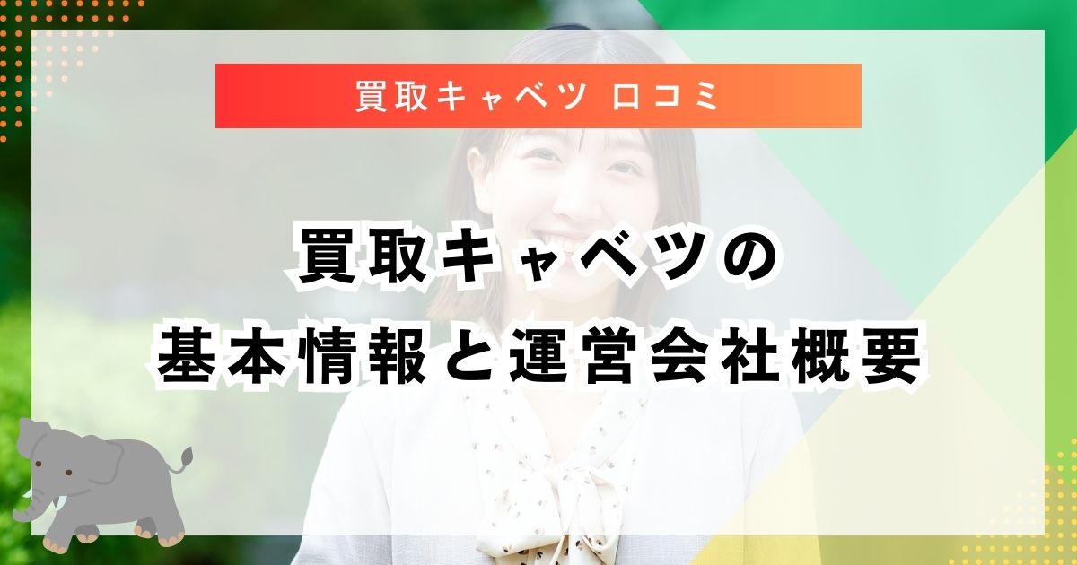 買取キャベツの基本情報と運営会社概要