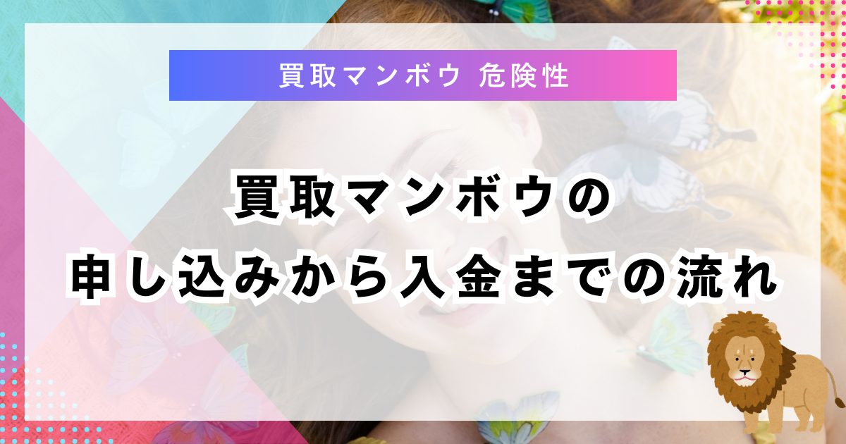 買取マンボウの申し込みから入金までの流れ