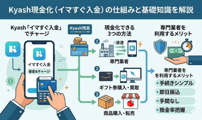 Kyash現金化の仕組みと基礎知識を解説