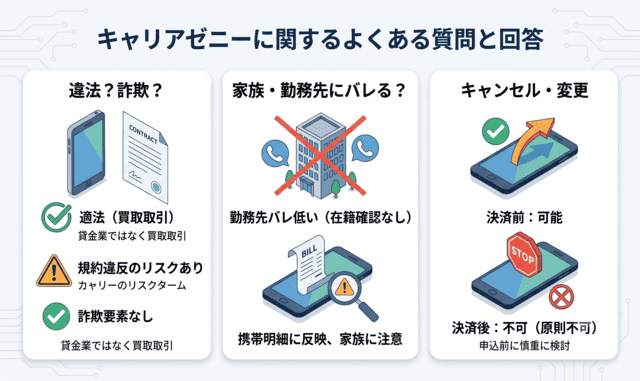 キャリアゼニーに関するよくある質問と回答