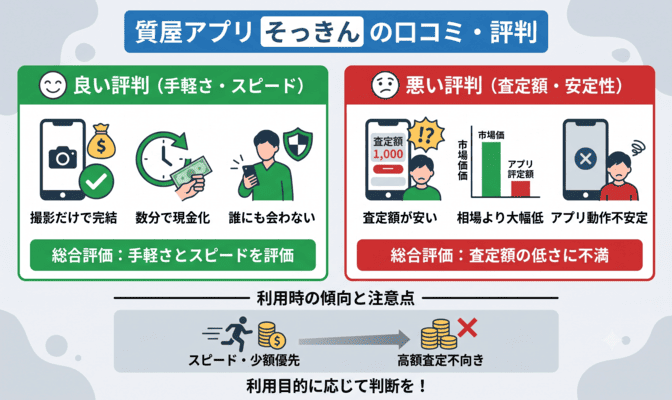 質屋アプリそっきんの口コミ・評判