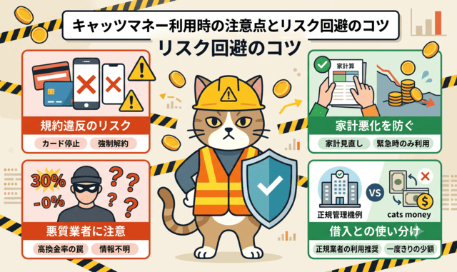 キャッツマネー利用時の注意点とリスク回避のコツ