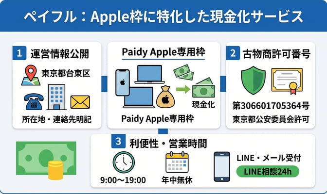 ペイフルはApple枠に特化した現金化サービス